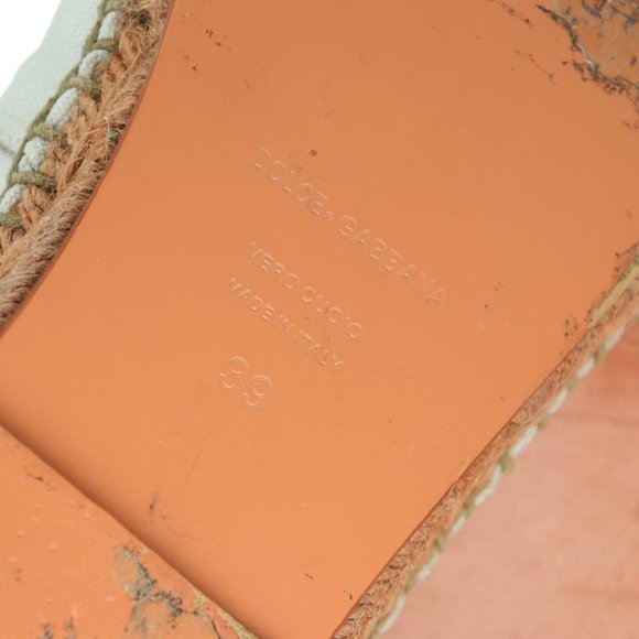 Dolce&Gabbana Pearl Espadrille 39 Floral Embellished Fabric Flats DG-0525N-0218 - Picture 12 of 13